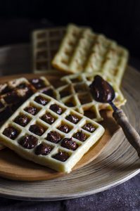 Waffle cu ganache